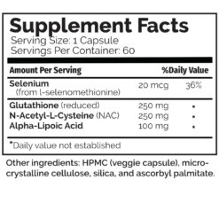 GLU-NAC Plus Supplement Facts