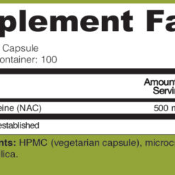 N-Acetyl-L-Cysteine (NAC) 500 mg (100 caps)-1730
