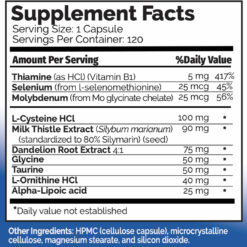Hepa Plus Supplement Facts